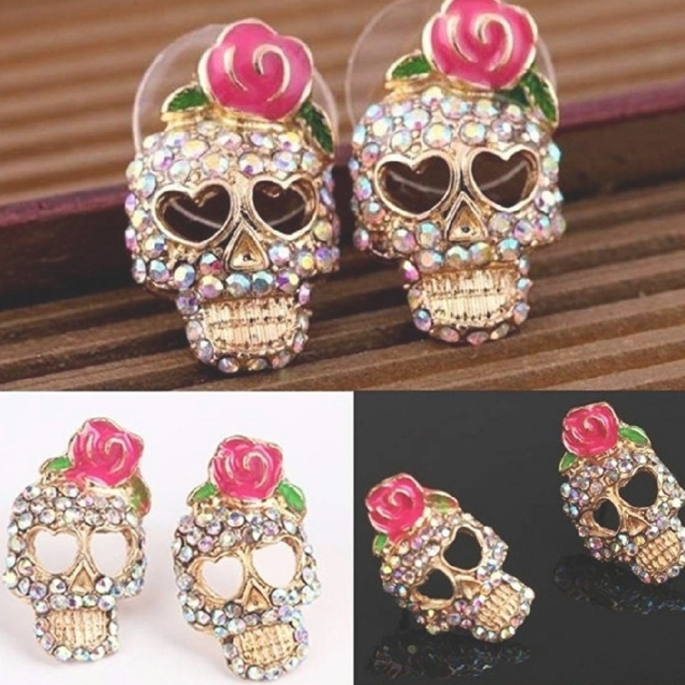 Skull Earings - Picture 2 of 3